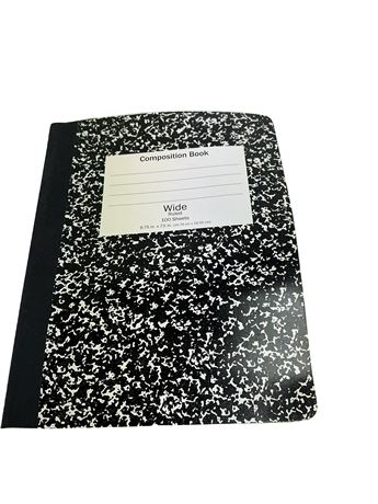 Cahier de composition 100 feuilles 9,75 x 7,5 po