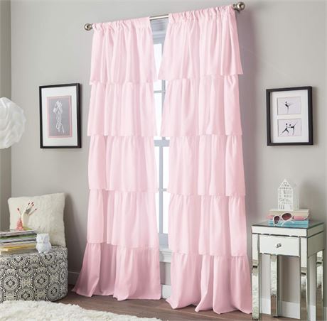 1 PANNEAU - Rideau fenêtre 42 x 63 po Window Curtainworks  à volants