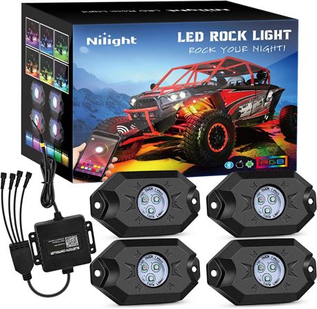 Ensemble lumières LED RGB Nilight 4 pods