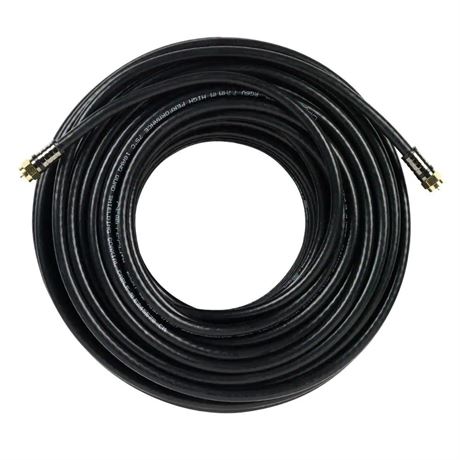 Câble coaxial RG-6 quad 100 pi