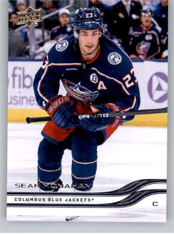 Upper Deck — Carte Sean Monahan #45 Blue Jackets de Columbus