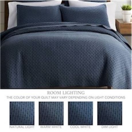 Ens. couvre-lit Levtex Home Cross Stitch
