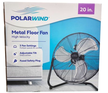 Ventilateur de plancher métal Polarwind 20 po