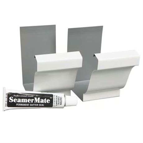 Joints de gouttière K en aluminium blanc Amerimax