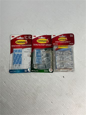 Crochets muraux 3M assortiment