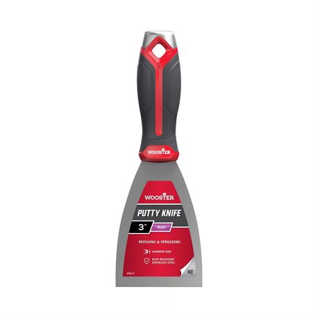 Couteau à mastic flexible Wooster inox – 3 po