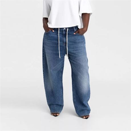 18 - Jean KBB by KAHLANA pour femme, taille mi-haute, coupe droite