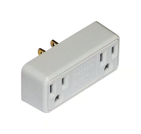 Prise Thermocube 2 sorties avec contrôle thermostatique