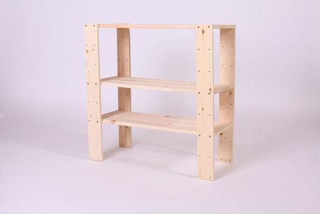 Rangement Adwood en pin, 3 tablettes, 30 po