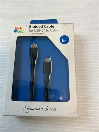 Câble tressé USB-C à USB-C 6 pi