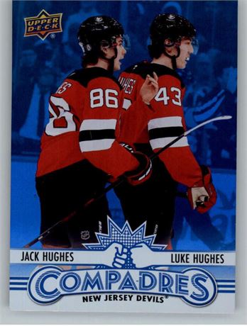 Upper Deck — Carte Compadres CM-5 Jack Hughes / Luke Hughes Devils