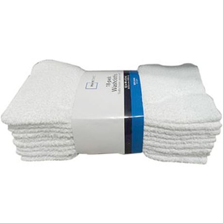 Débarbouillettes coton blanc (18)