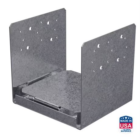 Base de poteau réglable ABU ZMAX galvanisée pour bois 8x8