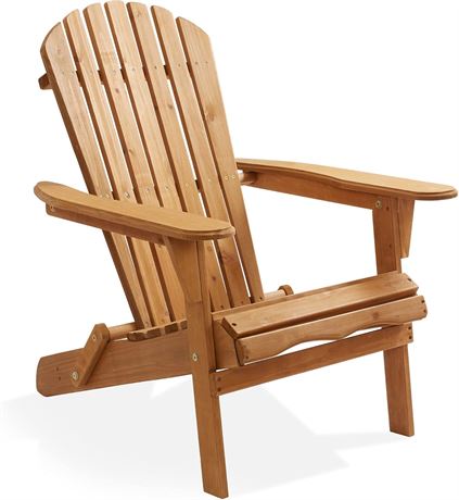 Chaise Adirondack pliante Casafield en cèdre pour extérieur/foyer