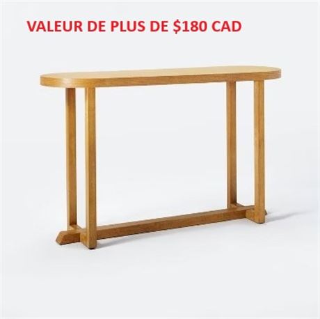 Table console Race Track naturelle démontable Threshold x Studio McGee