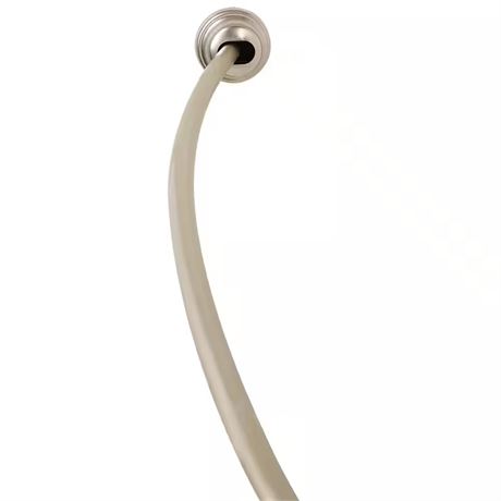 Tringle rideau douche courbée NeverRust 50 à 72 po aluminium brossé