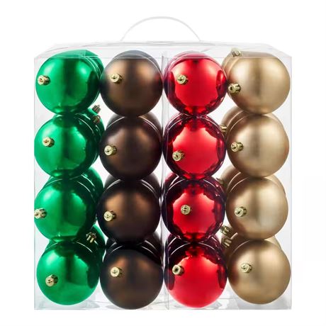 48-Piece Cabin Flurry Shatter-Resistant Ornaments