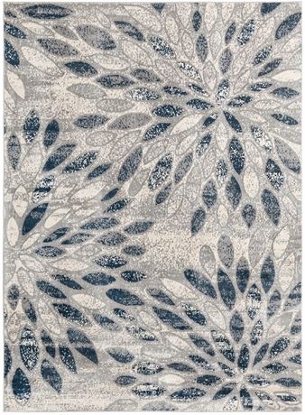 Tapis rectangulaire Unique Loom Sumter gris 9 x 12 pi
