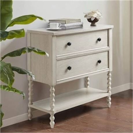 Commode rangement Madison Park Signature Beckett crème antique 34,25 po