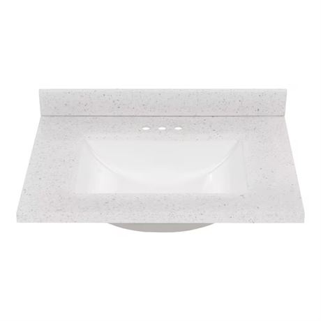 Comptoir composite blanc 31 po