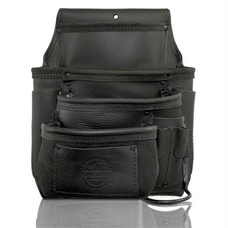 Pochette outils cuir 10 poches pour gaucher