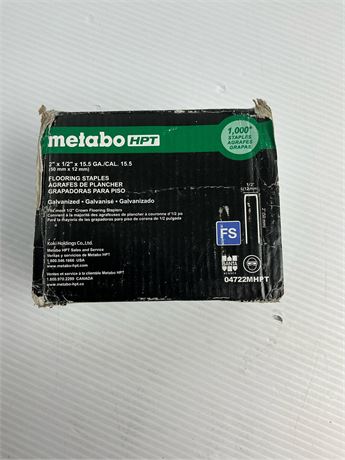Agrafes plancher Metabo HPT 2 po 1000 par boîte