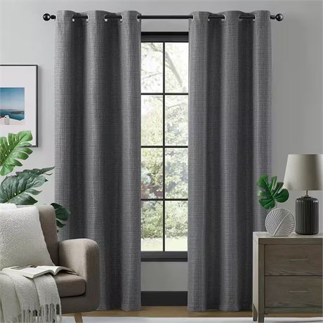 1 panneau - Rideau occultant Morgan gris 38 x 84 po