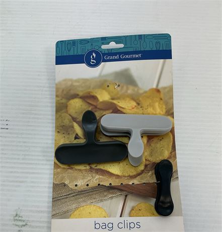 Ensemble de 3 pinces à sacs Grand Gourmet