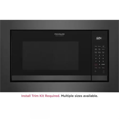 Micro-ondes encastré électrique 24 po 2,2 pi³ inox noir avec capteurs