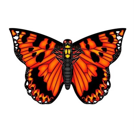 Cerf-volant papillon X Kites orange