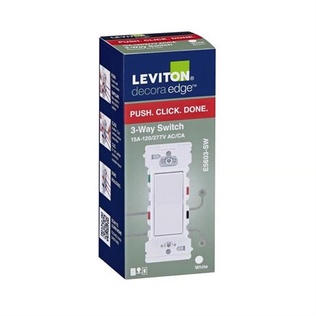 Interrupteur Decora Edge 3 voies 15A