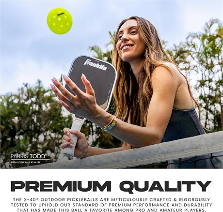 Ballons de pickleball Franklin X-40 extérieurs lot de 2