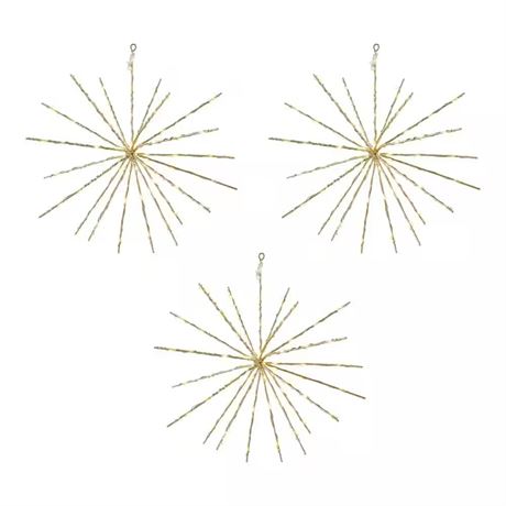 Guirlandes LED scintillantes 30 cm (lot de 3)
