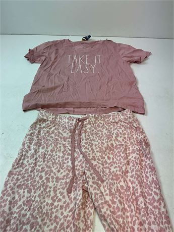 Pyjama femme 2 pièces V-neck (L)