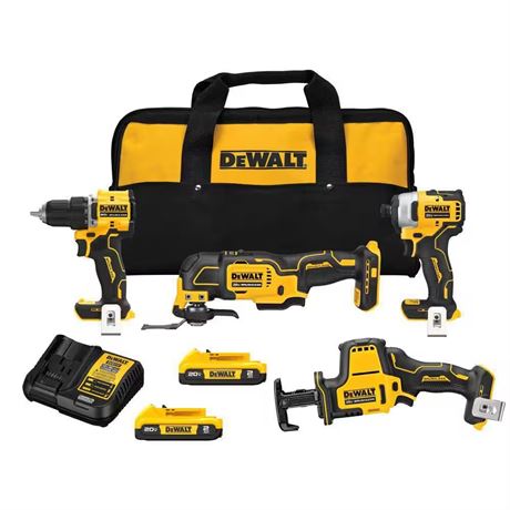 Ensemble d’outils sans fil DEWALT ATOMIC 20V MAX 4 pièces