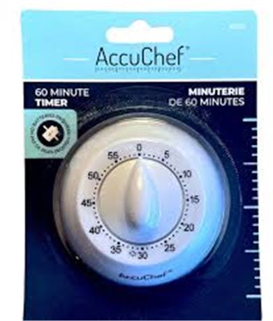 Minuterie AccuChef 60 minutes pour cuisine et pâtisserie