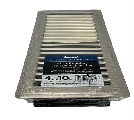 Grille de plafond acier persiennes Imperial 4 x 10 po