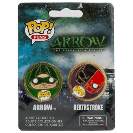 Ensemble de pins Funko Pop DC Arrow et Deathstroke