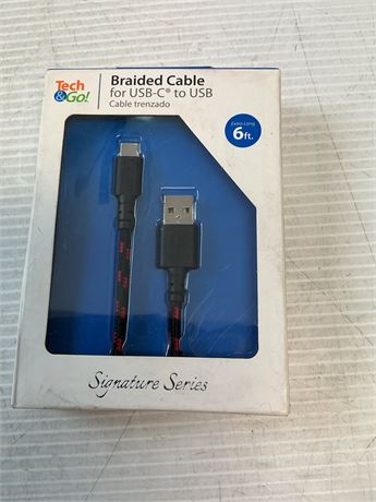 Câble tressé USB-C vers USB-A 6 pi
