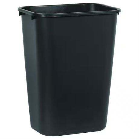 À LAVER - Poubelle rectangulaire noire 10,38 gal