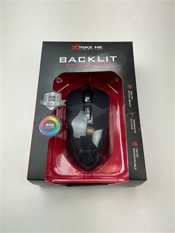 Souris de jeu programmable rétroéclairée Xtrike Me