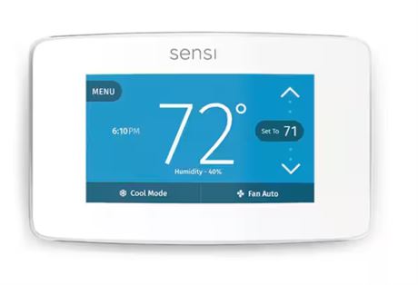 Thermostat Emerson Sensi blanc compatible Wi-Fi