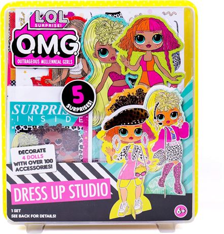 Studio mode LOL OMG – décore 4 poupées avec 100+ accessoires
