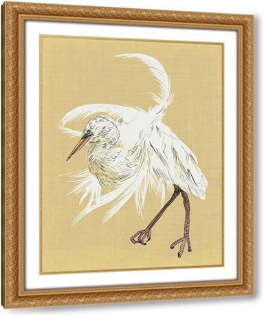Cadre doré Heron Plumage 31 x 23 po