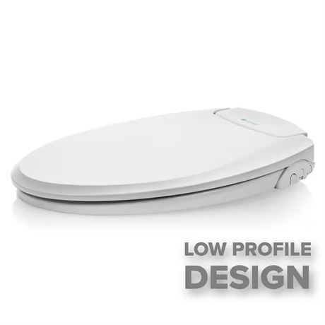 Siège bidet non électrique Brondell Swash Ecoseat toilette allongée blanc