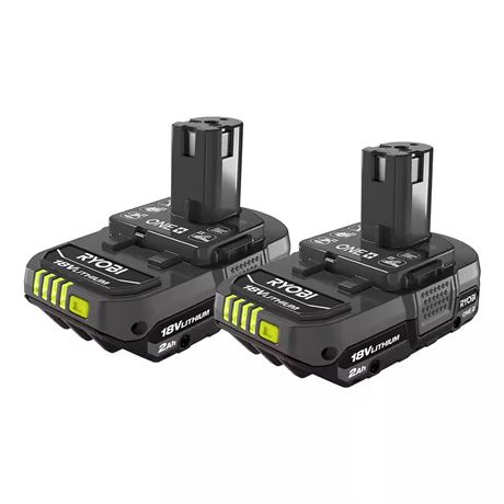 Batteries ONE+ 18V 2.0 Ah compactes – lot de 2