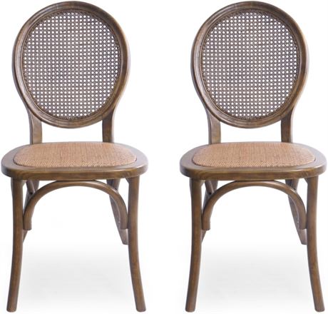 Chaise de salle à manger tressée contemporaine – intérieur/extérieur