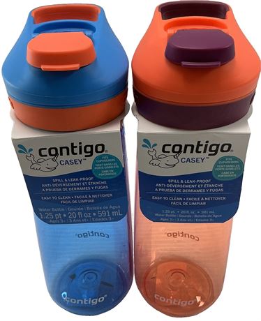 Bouteille d'eau Contigo Casey 591 ml ens. de 2