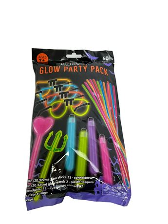 Ensemble soirée fluo 60 pièces