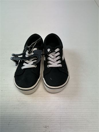 Espadrilles rouges enfant George noir/blanc semelle souple